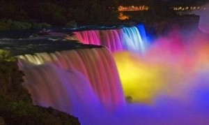 Niagara Falls at night